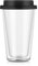Double Wall Glass Tumbler, Insulated Glass Coffee Cups Travel Coffee Mugs with Black Silicone Lids, Reusable Coffee Cups Clear Travel Mug for Hot or Cold Drinks(#7)