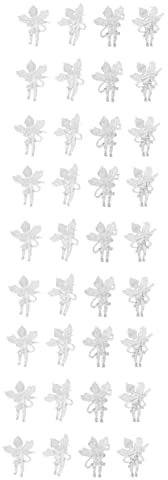 Cabilock 36 STK Flügel Transparenter Engel Weihnachtsdekoration Feiertagsfiguren Weihnachtsschmuck Für Puppen Puppenanhänger Taschenanhänger Weihnachtsengel Schmuck Haushalt Glas Acryl