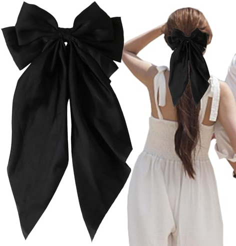 Fiocchi per donne, Fiocchi per capelli | Fiocchi per capelli in raso eleganti con clip a molla,Grande accessorio decorativo per mollette per capelli multifunzionali per ragazza