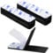 KU Klettband Selbstklebend Extra Stark,12 Stück Klebepads Doppelseitig Klebeband Beidseitig Klett Klebeband Wiederverwendbar Rechteck Tape Selbstklebend 3 x 10cm(Schwarz)