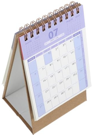 Lurrose Calendario De Escritorio Pequeño 2025 Calendario De Mesa Calendario De Oficina De Pie 2024. 07-2025. 12 Planificador Familiar Diario Semanal Mensual Anual Planificador De Horario