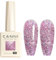 CANNI Smalto Semipermanente per Unghie Glitter Viola Gel Nail Polish Soak Off UV LED per la manicure e la progettazione delle unghie 9ml