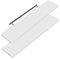 Casaria® 2X Wandregal Holz Weiß Hängeregal mit Halterung 15kg Tragkraft Küche Wohnzimmer Flur Schweberegal Bücherregal Regalbrett Schwebend Matt 70cm