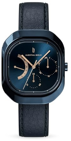 Lilianthal Berlin Damen Armbanduhr Blau Multifunktions Made in Germany M1-005-CSB009ES Blau 10 Stück