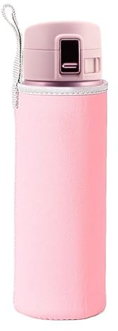 Housse Isotherme pour Bouteille en Verre - Protection en Néoprène avec Sangle Réglable pour Gourdes de 0,5 à 1 Litre | Étui Antichoc et Isolant pour Randonnée, Voyage, Sport et Usage Quotidien