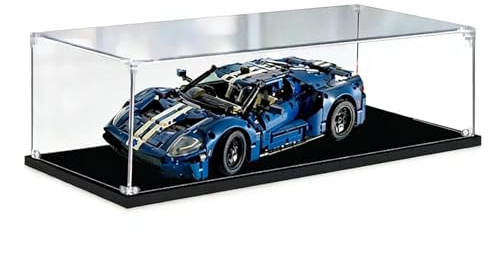 45x25x20cm Acryl Vitrine für Modellautos, Schaukasten für Figuren | Transparente Acryl Vitrine Staubdichte Box,/für LegofürStatuen,fürArchitektur fürAutomodelle Sammlerstücke Schaukasten Box