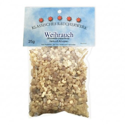 25g Äthiopischer Weihrauch im wiederverschliessbaren Aromapack – Boswellia papyrifera – Sanftes Granulat mit großer Wirkung