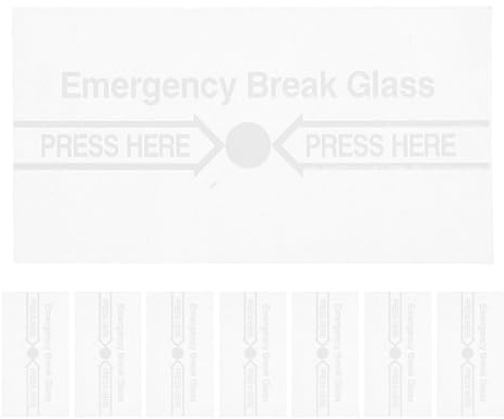 PAMINGONO 8 Stück Glas Abdeckung für Manuellen Feuermelderschalter mit Schneller Reaktion und Einfache Installation Geeignet für Schulen und Fabriken