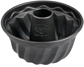 Dr. Oetker Molde Rosco Rizado Ø 18 cm, molde para rosco rizado de chapa de acero, molde con revestimiento antiadherente para tartas y bizcochos, 1 ud.