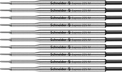 Schneider Express 225 M Kugelschreiber-Großraummine (ISO 12757-2 G1, dokumentenecht) 10er Packung schwarz
