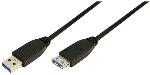 LogiLink CU0042 USB 3.0 A-Type Male to Female Cable, 2 Meter Length, 2 Meter Length