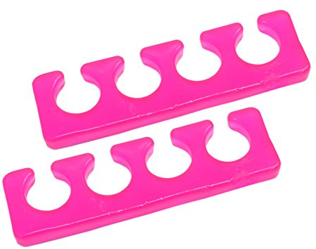 NAILFUN 2 Séparateurs d’Orteils en Silicone Rose