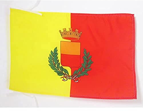 AZ FLAG - Flagge Neapel Mit Waffen - 45x30 cm Mit Kordel - Napoli Fahne 30 x 45 Cm - Flaggen