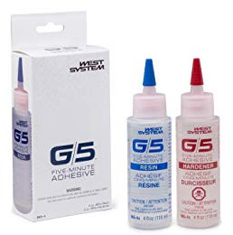 WEST System 865-4 G/5 Five Minute Epoxy Adhesive, 8 fl oz
