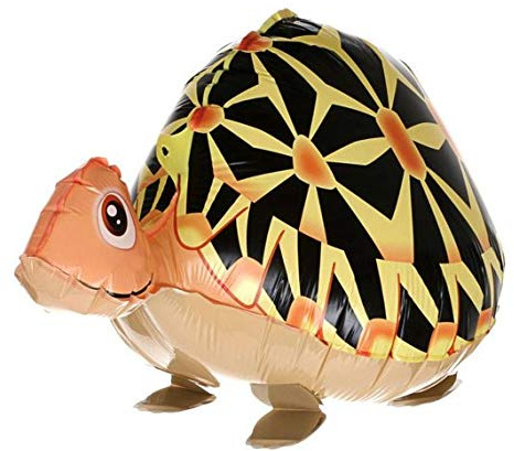 Airwalker Ballon Schildkröte - laufendender Tier Luftballon Helium Walking Folienballon Deko für Kinder Geburtstag Party Hochzeit Kinder Geschenk JGA Dekoration Tierballons laufen