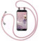 moex Handykette für Samsung Galaxy S7 Edge Hülle mit Band abnehmbar, Handyhülle mit Kette zum Umhängen, Handyband Kordel Umhängehülle, Necklace Handy Umhängeband, Rosegold