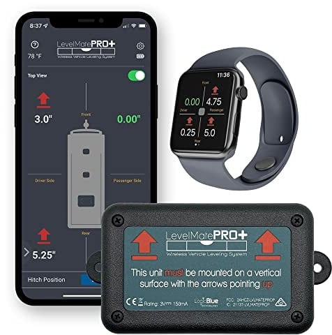 LogicBlue Technology LevelMatePRO Wireless Campervan Leveller, Caravan Accessory for Levelling, Motorhomes Essential, Effortless Setup for Phones with App, Apple Watch Compatible
