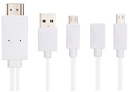 P69C 1,8m MHL Kabel 5pin/11pin Micro B auf HDMI – Hochwertiger Adapter für Tablet, PC und Android Smartphones – Perfekte Verbindung für HD-Displays