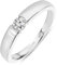 MIORE Ring Damen 0.13 Ct Solitär Diamant Verlobungsring aus Weißgold 14 Karat / 585 Gold, Schmuck