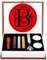 Buchstaben-Wachs-Siegel-Stempel-Set, ANBOSE Alphabet Wachs-Siegel-Stempel-Kit einschließlich 1Pcs Holzgriff Kupfer-Siegel, 3Pcs Wachs-Siegel-Sticks, 1Pcs Schmelzlöffel und 2Pcs weiße Kerzen（B)