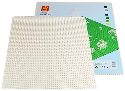 BSPAS Base Plate 50 x 50 Panels for Lego City Life, Building Plates Compatible with Lego (White)