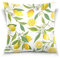 HMZXZ Kissenbezug 50x50cm Tropisch Zitrone Obst Muster Dekorative quadratische Kissenbezüge Kissenhüller für Couch Sofa Schlafzimmer Wohnzimmer