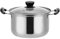 DOITOOL Stainless Steel Stock Pot with Glass Lid Steel Soup Pot Cooking Pot Hot Pot with Handle 18cm
