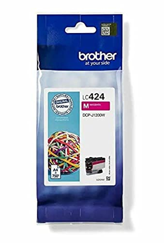 Brother Original Tintenpatrone Magenta DCP-J1200DW (750 Seiten nach ISO Standard 24711) LC424M