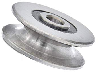 Puleggia per cuscinetti a sfera in acciaio inox da 8 mm, 250 kg, con scanalatura a U, per puleggia in metallo, per guida di sollevamento, diametro interno (40 x 13 mm) (ODxT))