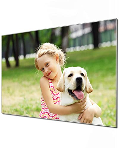 banjado Glas Magnettafel 120x80cm / Magnetwand Glas/Magnetpinnwand als Memoboard/Pinnwand Magnettafel Küche, Büro, Kinderzimmer inkl. 4 Magnete & Montageset - Wunschmotiv