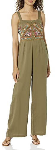 Desigual Pant_Paula Salopette, Verde, M Donna