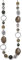 Bulinlin Damen Lange Perlenkette Statement Boho Silber Metallkette Hochzeitstag Modeschmuck Geschenke Pullover Halskette für Frauen（Army Green）