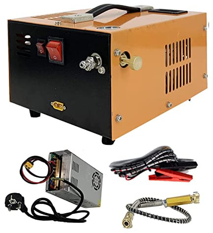 ECUTEE Compressore Aria PCP Ad Alta Pressione 4500Psi, 12V A Batteria Per Auto, Pompa Ad Alta Pressione 220v