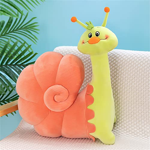 Sarah Duke Schnecke Plüschtier Kawaii Plüschpuppen Plüschtiere Kinder Stofftier Süße Spielzeug Kuscheltier, Geschenk für Kinder Jungen Mädchen (Rosa,25 cm)