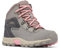Columbia Newton Ridge Amped, Stivali da trekking e trekking a vita media Unisex - bambini e ragazzi, Stratus/Pink Orchid Youth, 37 EU
