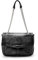 Kate Lee Damen Handtasche Thea Schwarz Silber Schultertasche