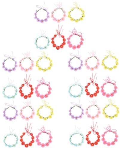 Beaupretty 30 Stk Kranz Tiara Sonnenblumen-stirnband Für Frauen Braut Blumenreben-stirnband Stirnbänder Für Damenhaar Blumenkranz Gänseblümchen Weingirlande Stoff Jahrgang Strandurlaub