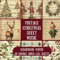 Vintage Christmas Sheet Music Scrapbook Paper: 20 Double-sided 6x6 sheets for Scrapbooking, Junk Journaling and Paper Crafts