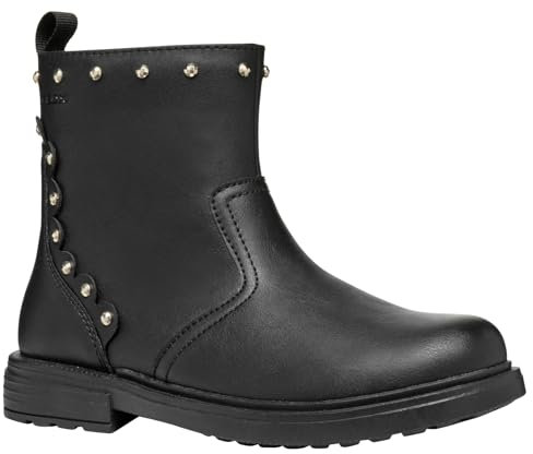 Geox J Eclair Girl C, Stivale Chelsea, Black, 33 EU