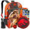 Jurassic World Mochila con fiambrera, paquete con mochila T-Rex, lonchera Jurassic Park, botella de agua, calcomanías