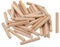 sourcing map 200 tasselli in legno da 8 mm x 50 mm, estremità smussate scanalate, tasselli in legno duro, tasselli in legno per mobili, artigianato fai da te
