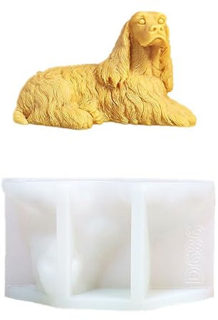 Moldes de silicona para mascotas, moldes flexibles 3D para perros, moldes de manualidades adecuados para decoraciones estéticas únicas del hogar y regalos