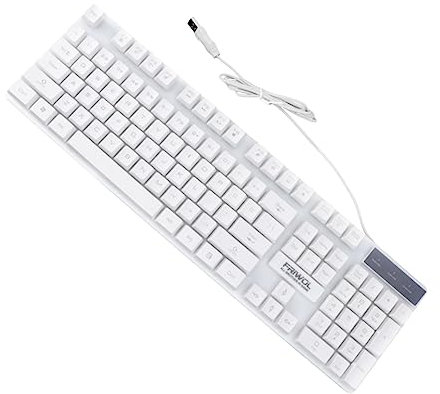 SWOOMEY 1pièce Clavier De Jeu Étanche Rétroéclairé USB Clavier De Bureau Ergonomique pour Pc Et Ordinateur Portable pour Gaming Travail