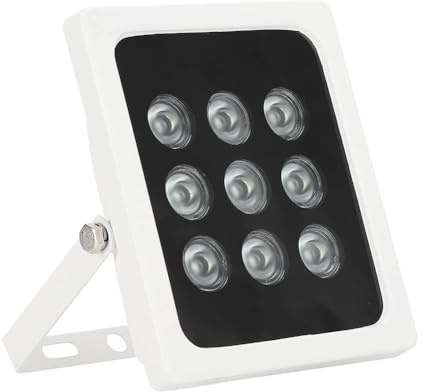 BRRNOO Lumières IR pour la Nocturne, Lumière Infrarouge IR S pour la Nocturne avec Forte Dissipation Thermique DC12V pour Caméra de Vidéosurveillance de Sécurité