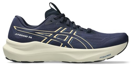 ASICS Men's GT-2000 14 Running Shoes, Midnight/Light Orange, 12 Wide