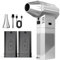 F3 Electric Air Duster with 2 Magazine-Style Batteries, 220g+ Strong Airflow, 2 Magnetic Nozzles, 3-Speed Cordless Blower with LED, Electric Inflator, Keyboard Duster for PC, Car & Electronics-Silver