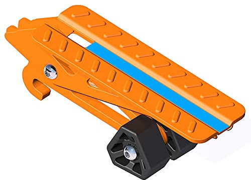 Marchepied de Porte de Voiture Multifonction Pliable Voiture Toit Support Step Voiture Porte étage Universel loquet Crochet à pédale d'aluminium Alliage d'aluminium Pédale Porte Voiture(Orange)