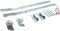 OWIJI Stendipanni Balcone Esterno 56 Cm Aste Fisse Universale Piastre Antitorsione Interno Ferro Stendibalcone Acciaio Zincato Attacco Balcone Ringhiera Stendino Stendibiancheria da Balcone