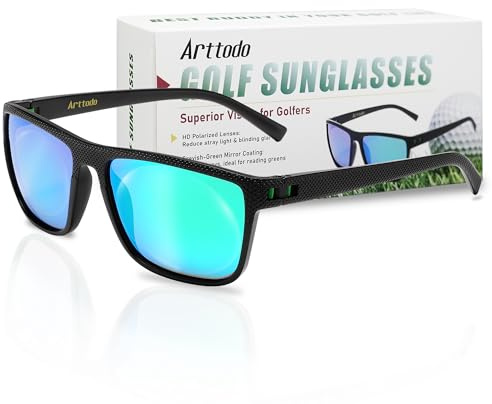 Golf Sunglasses Polarized Sunglasses for Men Women, Ideal for Sport Outdoor | UV Polarized, Lightweight, No Slip, Medium Sized, Suitable for Driving Fishing Running, Golf Accessories