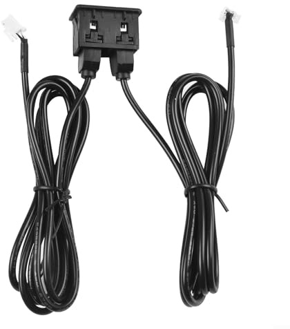 Gettimore Kfz-Armaturenbrett-Halterung, 4-polig + 6-polig, Dual-USB-Port-Panel-Schnittstelle, Verlängerung, 145 cm, Kabeladapter, Auto-Dual-USB-Buchse, Basis für die meisten Autos